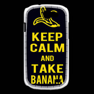 Coque Samsung Galaxy Express Keep Calm Take Banana Noir