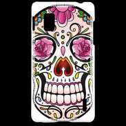 Coque LG Optimus G Tête de mort design et coloré