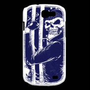 Coque Samsung Galaxy Express Tête de mort Biker USA