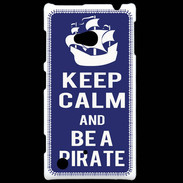 Coque Nokia Lumia 720 Keep Calm Be a Pirate Bleu
