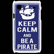 Coque Samsung Galaxy S Keep Calm Be a Pirate Bleu