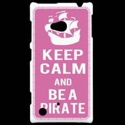 Coque Nokia Lumia 720 Keep Calm Be a Pirate Rose