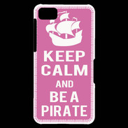 Coque Blackberry Z10 Keep Calm Be a Pirate Rose