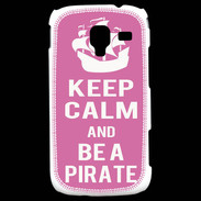 Coque Samsung Galaxy Ace 2 Keep Calm Be a Pirate Rose