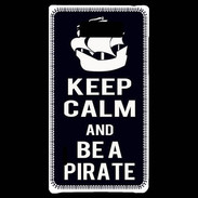 Coque LG Optimus L7 Keep Calm Be a Pirate Noir