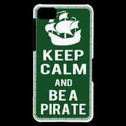 Coque Blackberry Z10 Keep Calm Be a Pirate Vert