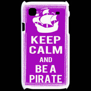 Coque Samsung Galaxy S Keep Calm Be a Pirate Violet
