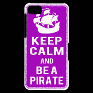 Coque Blackberry Z10 Keep Calm Be a Pirate Violet