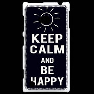 Coque Nokia Lumia 720 Keep Calm Be Happy Noir