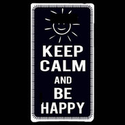 Coque LG Optimus L7 Keep Calm Be Happy Noir