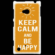 Coque Nokia Lumia 720 Keep Calm Be Happy Orange