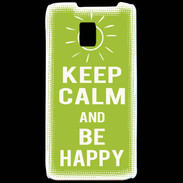 Coque LG P990 Keep Calm Be Happy Vert pomme