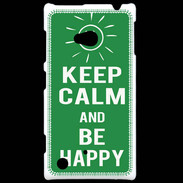 Coque Nokia Lumia 720 Keep Calm Be Happy Vert
