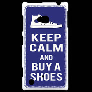 Coque Nokia Lumia 720 Keep Calm Buy Shoes Bleu