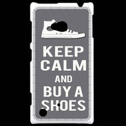 Coque Nokia Lumia 720 Keep Calm Buy Shoes Gris