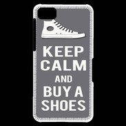 Coque Blackberry Z10 Keep Calm Buy Shoes Gris