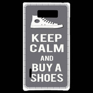 Coque LG Optimus L7 Keep Calm Buy Shoes Gris