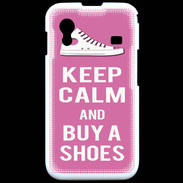 Coque Samsung ACE S5830 Keep Calm Buy Shoes Rose