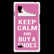 Coque LG Optimus L9 Keep Calm Buy Shoes Rose