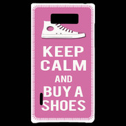 Coque LG Optimus L7 Keep Calm Buy Shoes Rose