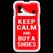 Coque Samsung ACE S5830 Keep Calm Buy Shoes Rouge