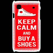 Coque Samsung Galaxy S Keep Calm Buy Shoes Rouge
