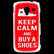 Coque Samsung Galaxy Ace 2 Keep Calm Buy Shoes Rouge