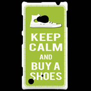 Coque Nokia Lumia 720 Keep Calm Buy Shoes Vert Pomme
