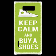 Coque LG Optimus L7 Keep Calm Buy Shoes Vert Pomme