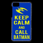 Coque Blackberry Z10 Keep Calm Batman Bleu