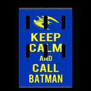 Porte clés Keep Calm Batman Bleu