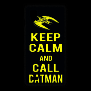 Coque LG Optimus L9 Keep Calm Call Batman Noir