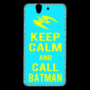 Coque Sony Xperia Z Keep Calm Batman Cyan