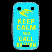 Coque Blackberry Bold 9900 Keep Calm Batman Cyan