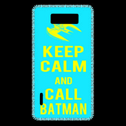 Coque LG Optimus L7 Keep Calm Batman Cyan