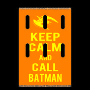 Porte clés Keep Calm Call Batman Orange