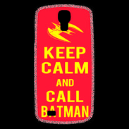 Coque Samsung Galaxy S4 Keep Calm Call Batman Rouge
