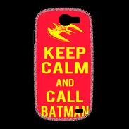 Coque Samsung Galaxy Express Keep Calm Call Batman Rouge