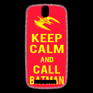 Coque HTC One SV Keep Calm Call Batman Rouge