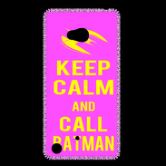 Coque Nokia Lumia 720 Keep Calm Call Batman Rose