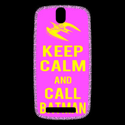Coque HTC One SV Keep Calm Call Batman Rose
