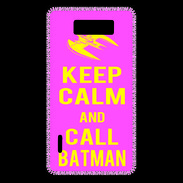 Coque LG Optimus L7 Keep Calm Call Batman Rose
