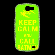 Coque Samsung Galaxy Express Keep Calm Call Batman Vert pomme