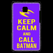Coque LG Optimus L3 II Keep Calm Call Batman Violet