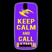 Coque HTC One SV Keep Calm Call Batman Violet