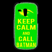 Coque Samsung Galaxy S3 Mini Keep Calm Call Batman Vert