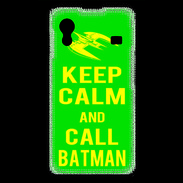 Coque Samsung ACE S5830 Keep Calm Call Batman Vert