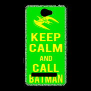 Coque HTC Windows Phone 8S Keep Calm Call Batman Vert