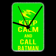 Pendule de bureau Keep Calm Call Batman Vert