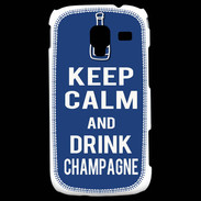 Coque Samsung Galaxy Ace 2 Keep Calm Drink Champagne Bleu
